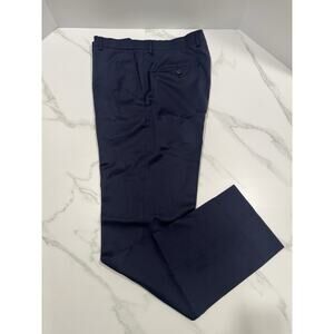 Awearness Kenneth Cole Stretch Wool Blend Dress Pants Modern Fit Size 35x32 Blue
